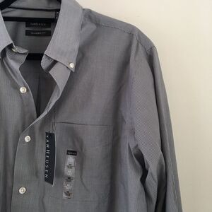 Van Heusen NWT Classic Fit Pin Stripe Button Down Shirt | Neck Size 15.5